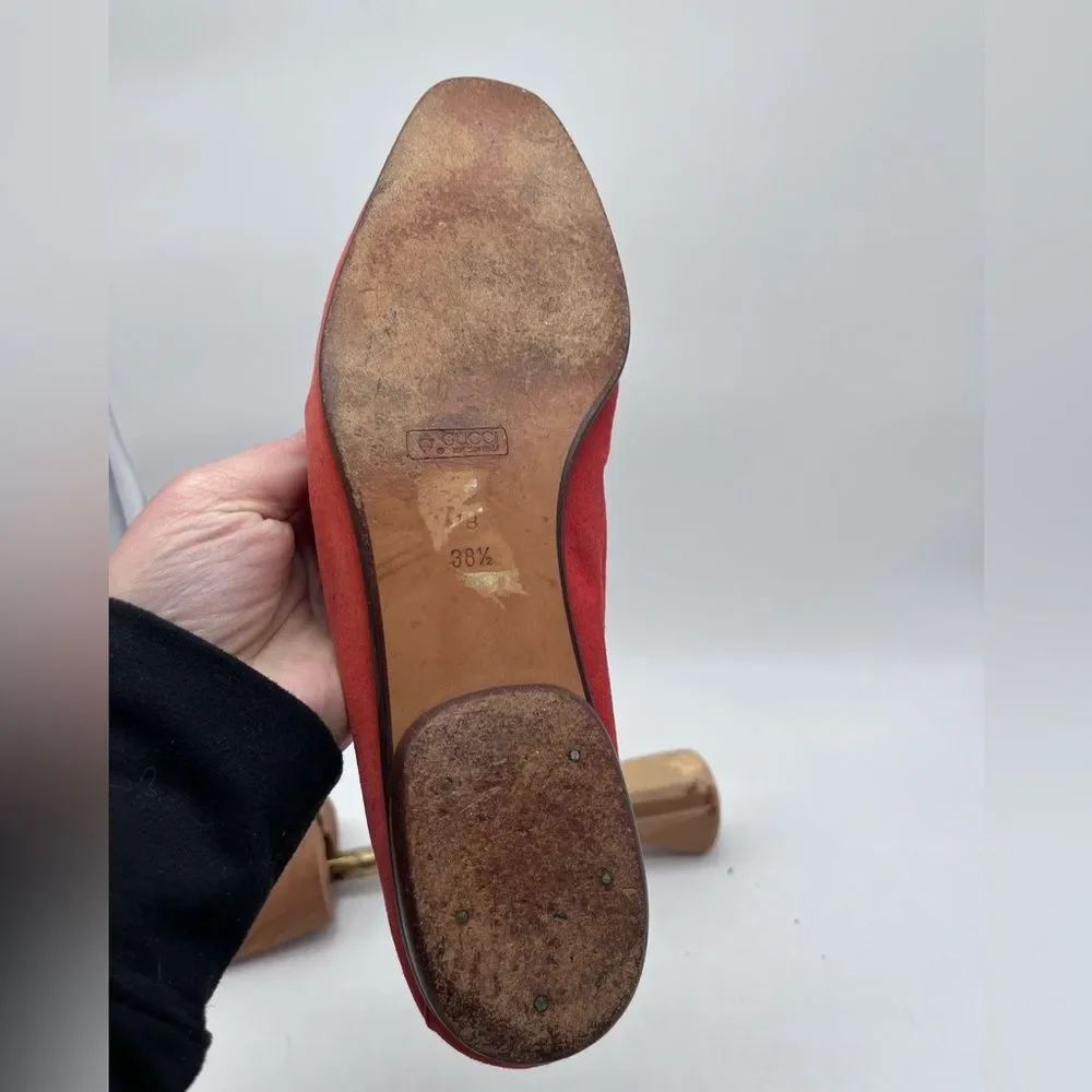 Gucci Women’s Jordaan Suede Accent Loafers 38.5